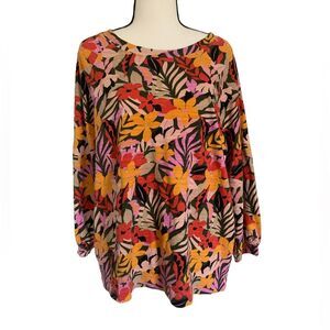 Loft | floral long sleeve sweater